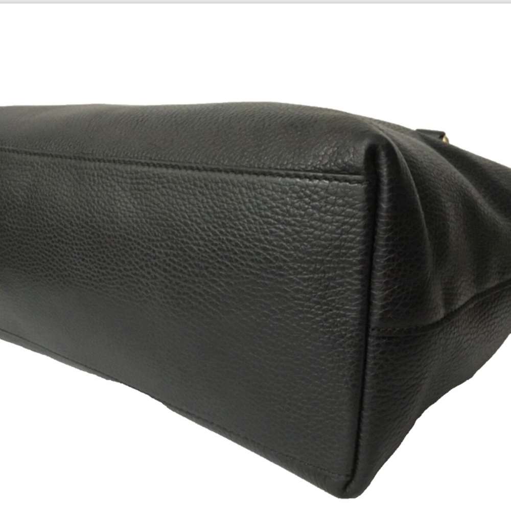 Authentic Gucci Black Leather Convertible Bag with COA - Picture 6 of 15